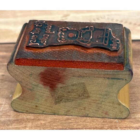 KIDSTAMPS NOT EASY BEING CUTE BEAR WOOD MOUNTED RUBBER STAMP BY SANDRA BOYNTON - Picture 7 of 7